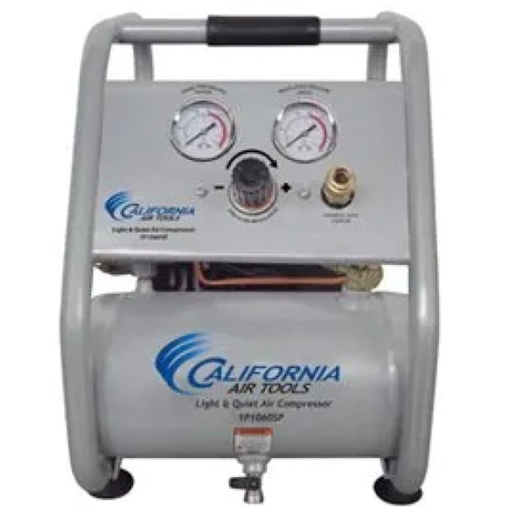 California Air Tools, Portable Air Compressor With Panel, Ultra Quiet 56 dB, 1-Gallon