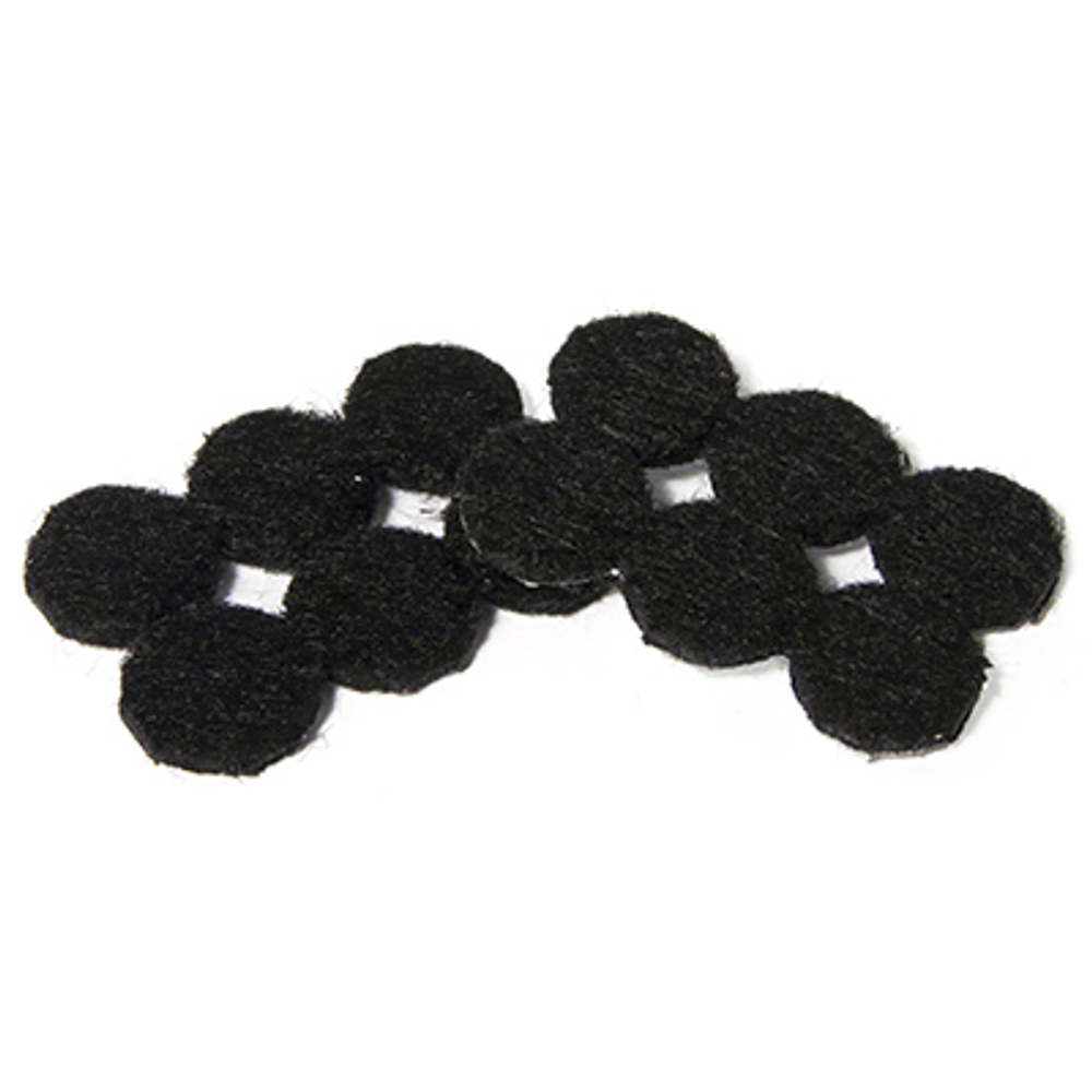 TruGuard Furniture Pads, Self-Adhesive, Black Felt, Round, 3/4-In., 24-Pk.