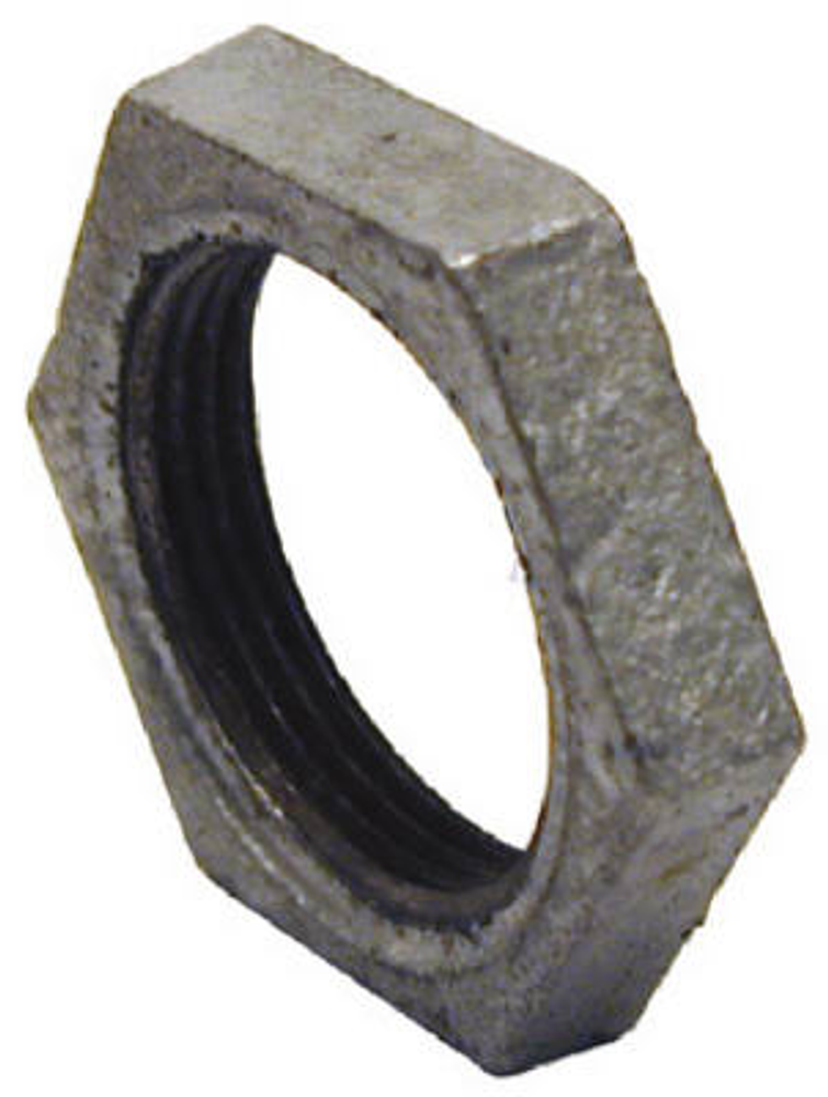 Pipe Fitting, Lock Nut, Galvanized, 3/4-In.