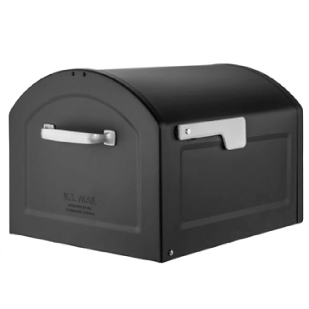 Architectural Mailboxes Centennial Post-Mount Mailbox, Black, Extra Large