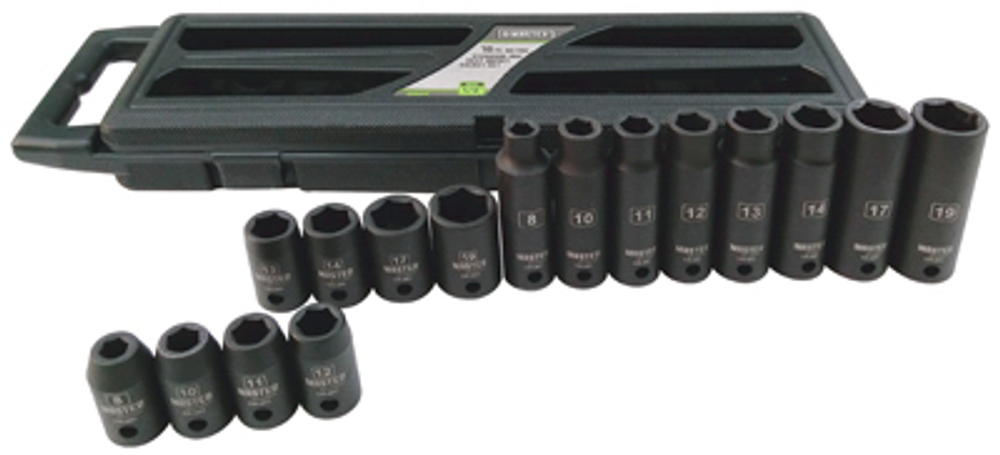 Master Mechanic Metric Socket Set, 16-Pc.