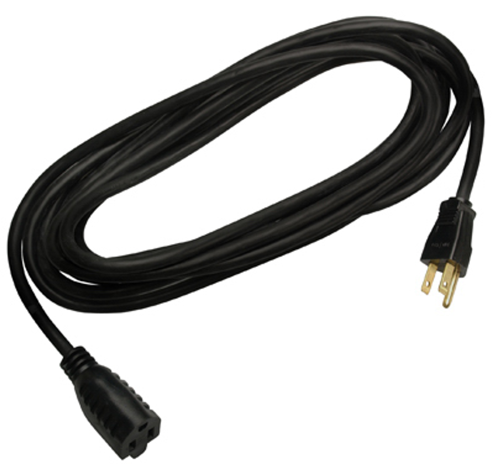 Master Electrician 15-Ft. 16/3 SJTW Black Round Vinyl Extension Cord