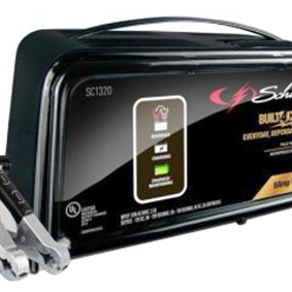 Schumacher Automatic Battery Charger, Auto Volt Detection, 6/2-Amp, 6/12-Volt