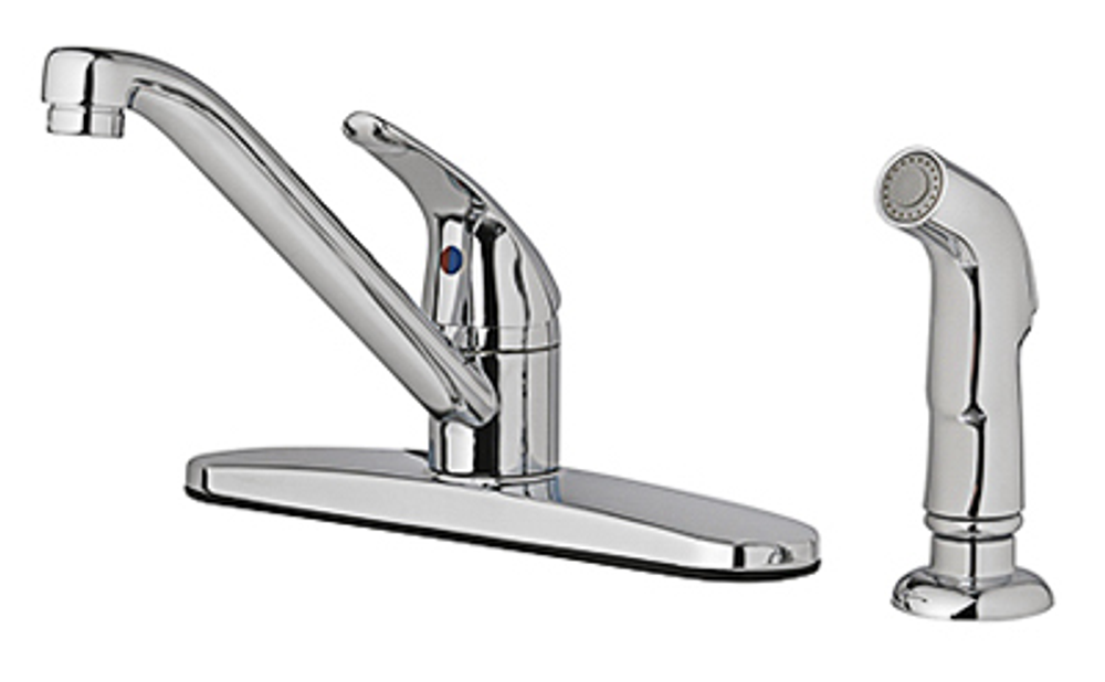 HomePointe Kitchen Faucet With Spray, Single Lever, Chrome