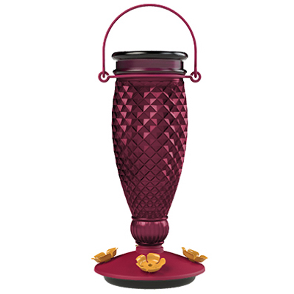 Perky-Pet, Diamond Wine Glass Hummingbird Feeder, 24 oz