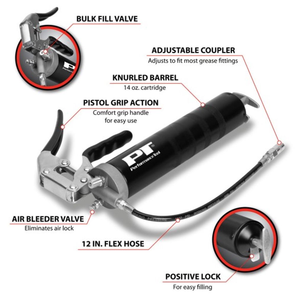 Wilmar Performance Tool, Pro Pistol Grip Grease Gun