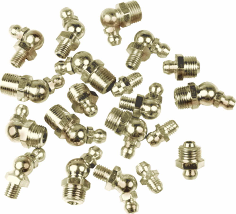 Wilmar Grease Fitting, 1/4-In. x 28 Straight, 10-Pk.