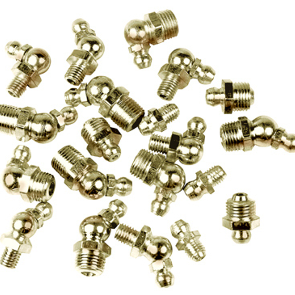 Wilmar Grease Fitting, 1/8-In. NPT Straight, 10-Pk.