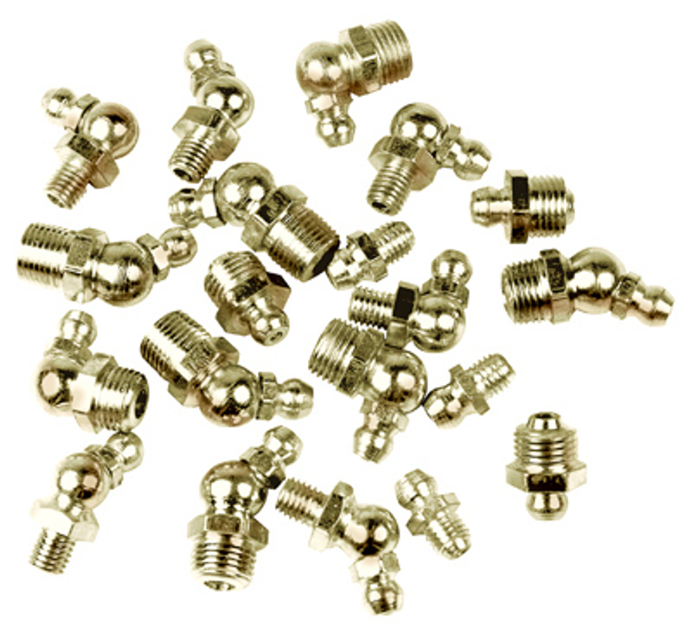 Wilmar Grease Fitting, 1/8-In. NPT Straight, 10-Pk.