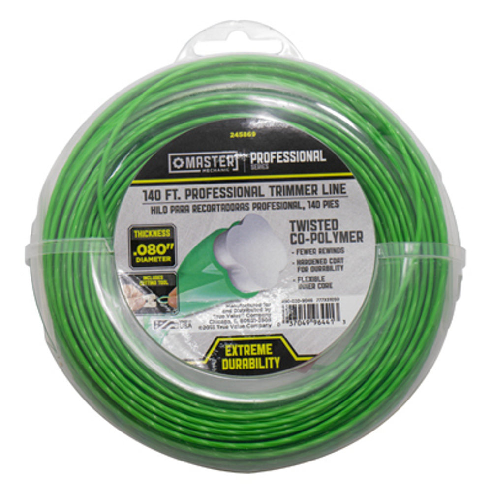 Master Mechanic Trimmer Line, Best, 140-Ft. x .080 Dia., 7 Refills