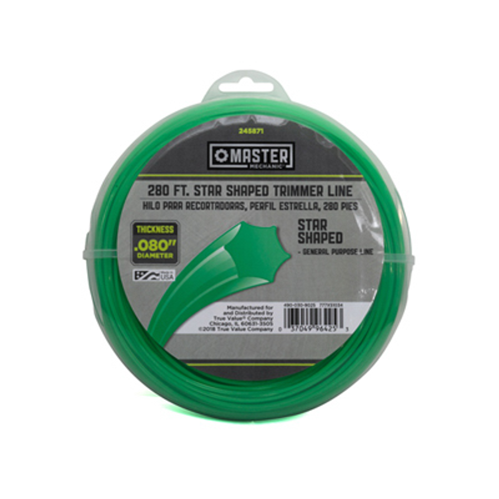 Master Mechanic Trimmer Line, Blue, 280-Ft. x .080 Dia., 14 Refills