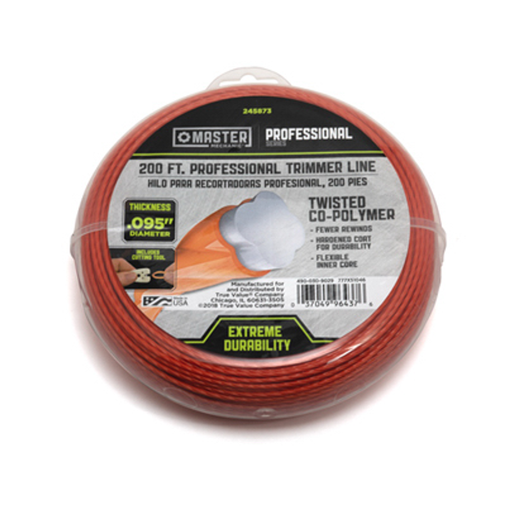 Master Mechanic Trimmer Line, Best, 200-Ft. x .095 Dia., 10 Refills