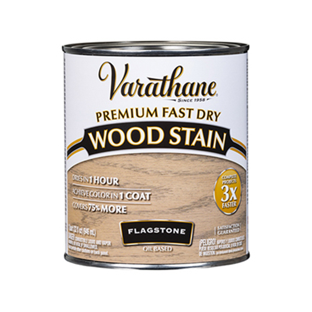 Varathane Fast Dry Interior Wood Stain, Oil Base, Flagstone, 1-Qt.