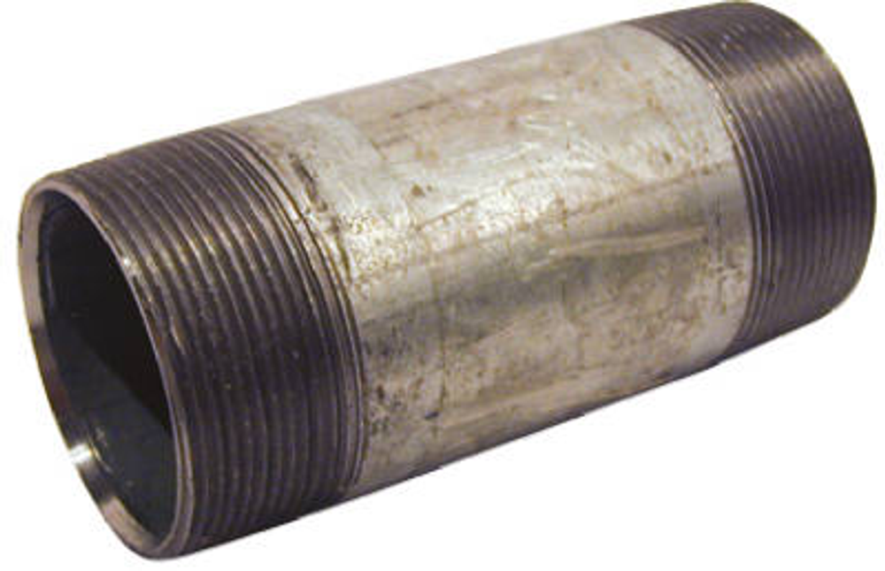 Galvanized Pipe Fitting, Nipple, 1/2 x 2-In.