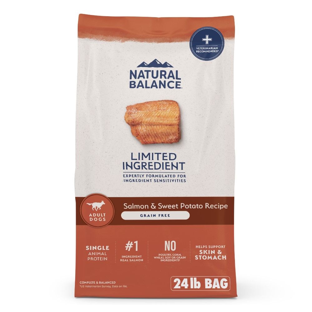 Natural Balance, Salmon & Sweet Potato Grain Free Recipe, 24 lb