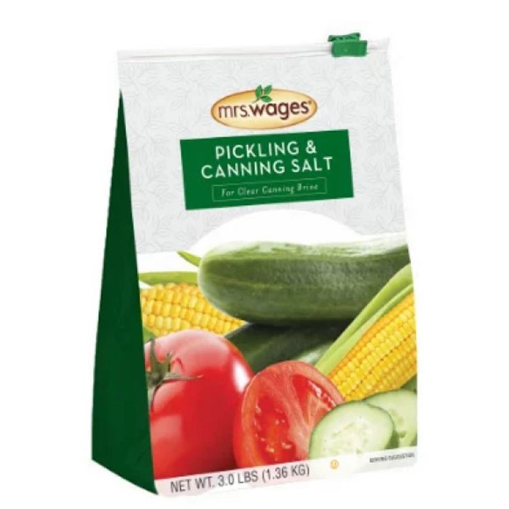 Mrs. Wages, Pickling & Canning Salt, 3 lbs