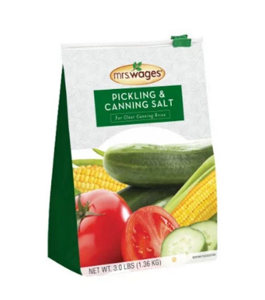 Mrs. Wages, Pickling & Canning Salt, 3 lbs