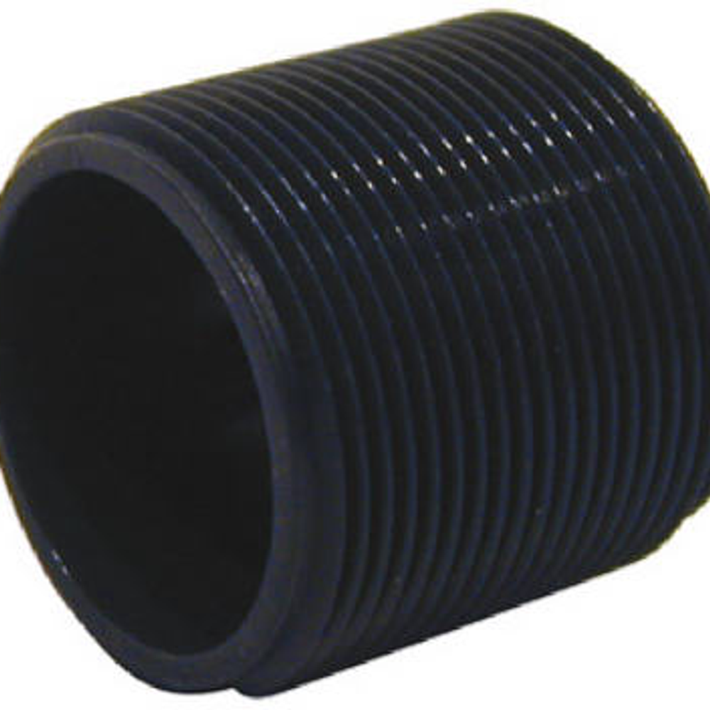 Pipe Fitting, PVC Nipple, Schedule 80, 1-1/2-In. x Close