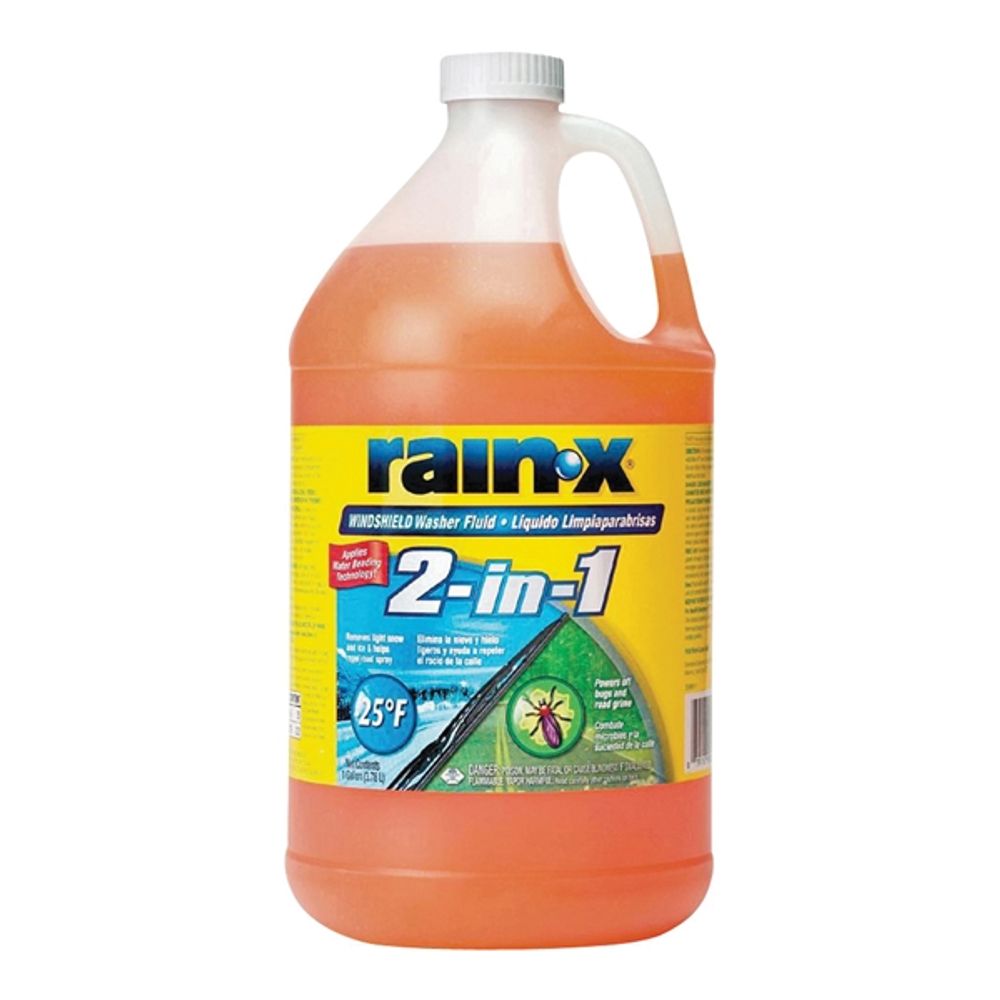 Rain X 2-in-1 Windshield Washer Fluid, 1 gal.