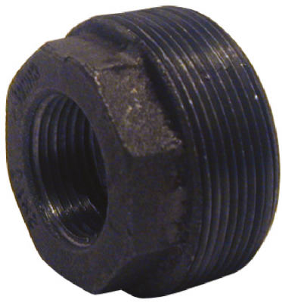 Black Pipe Hex Bushing, .75 x .5-In.