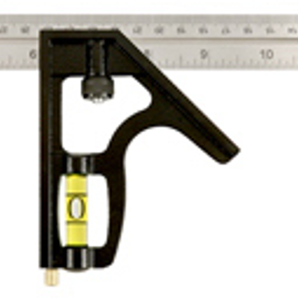 Johnson Combination Square, Zinc, 16-In.