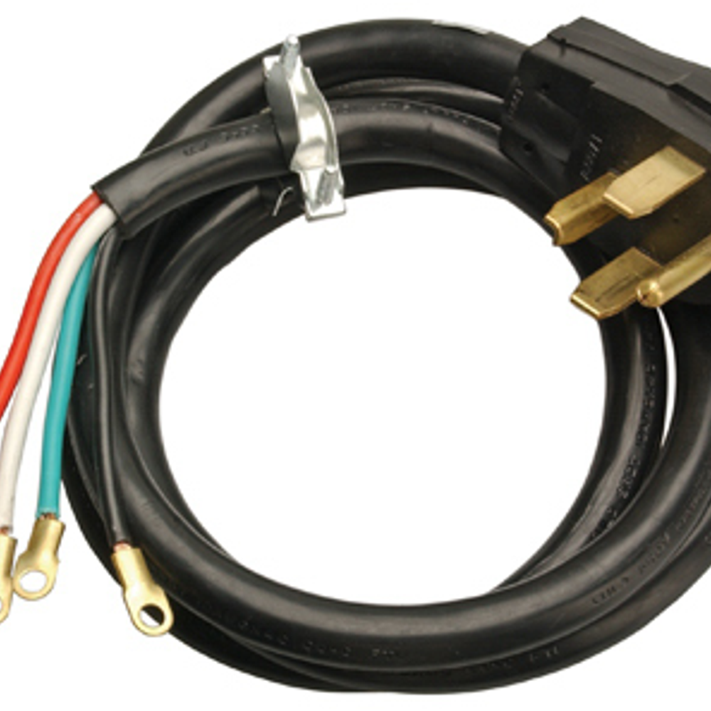 Master Electrician 6-Ft. 10/4 SRDT Black Round Dryer Cord
