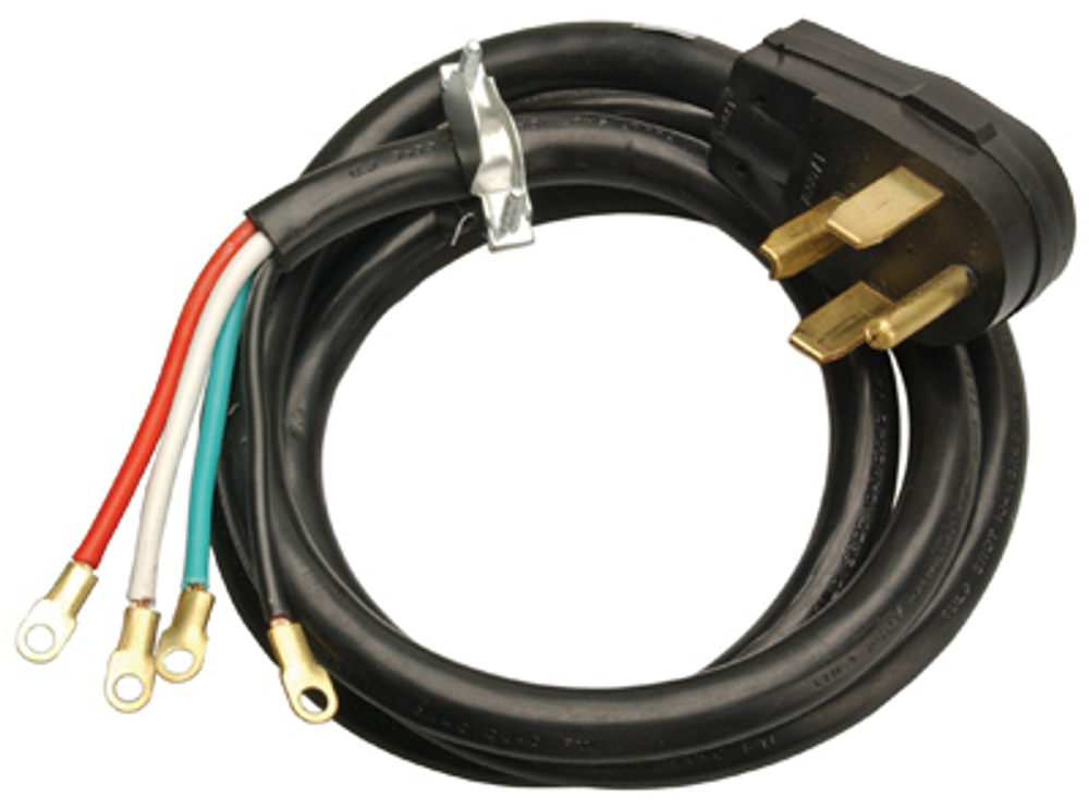 Master Electrician 6-Ft. 10/4 SRDT Black Round Dryer Cord