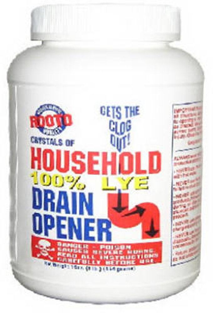 Rooto No. 4 Household Drain Opener, 1-Lb.