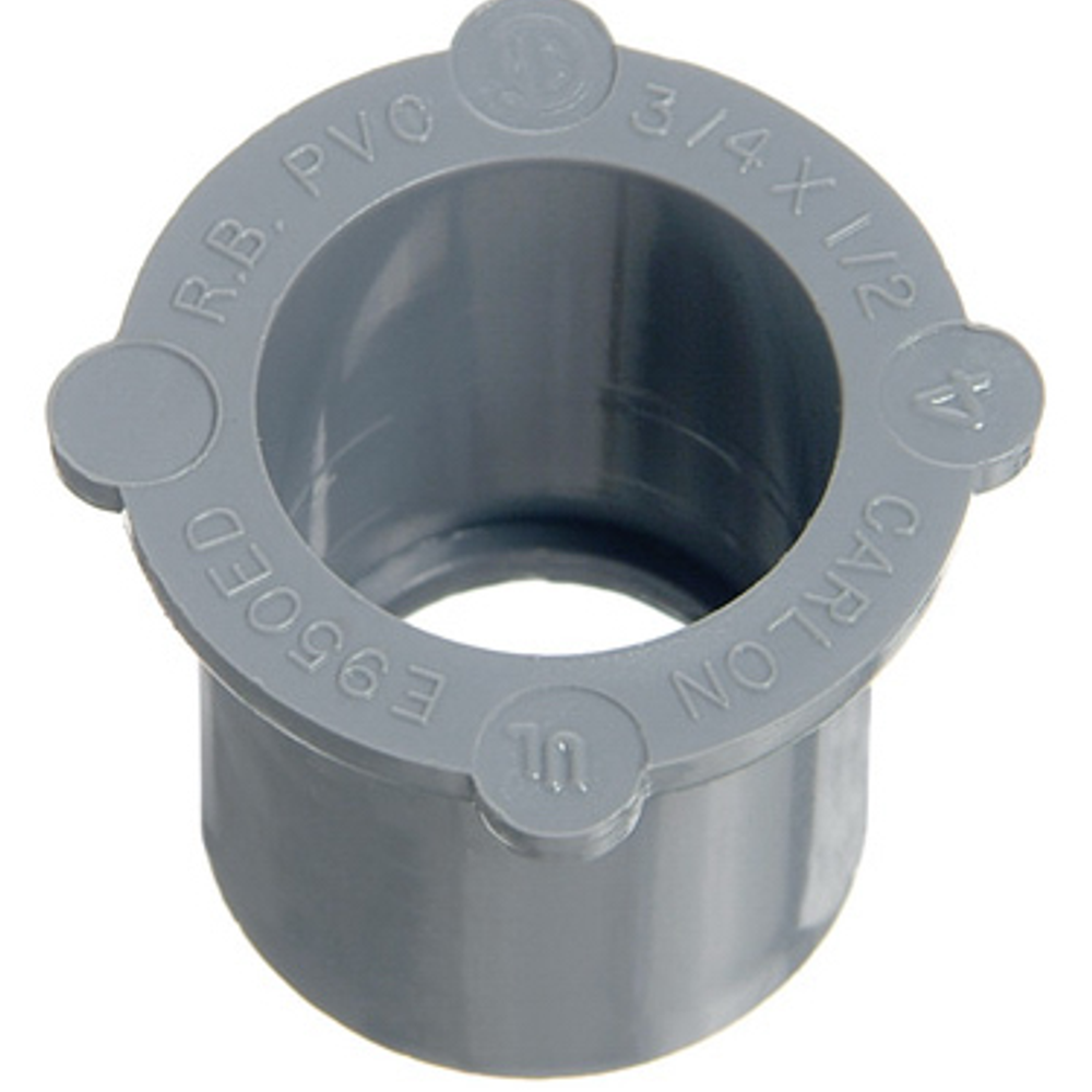 Carlon Conduit Fitting, PVC Reducer, Male x Female, 2 x 1-1/2-In.