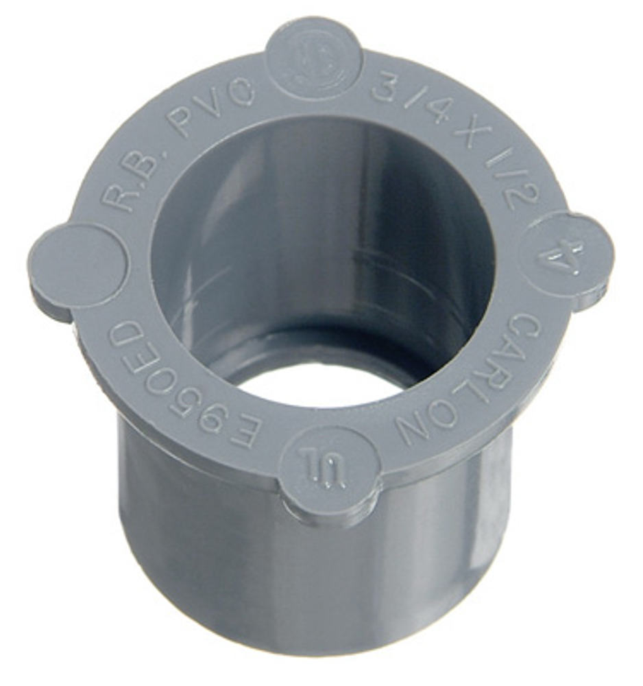Carlon Conduit Fitting, PVC Reducer, Male x Female, 2 x 1-1/2-In.