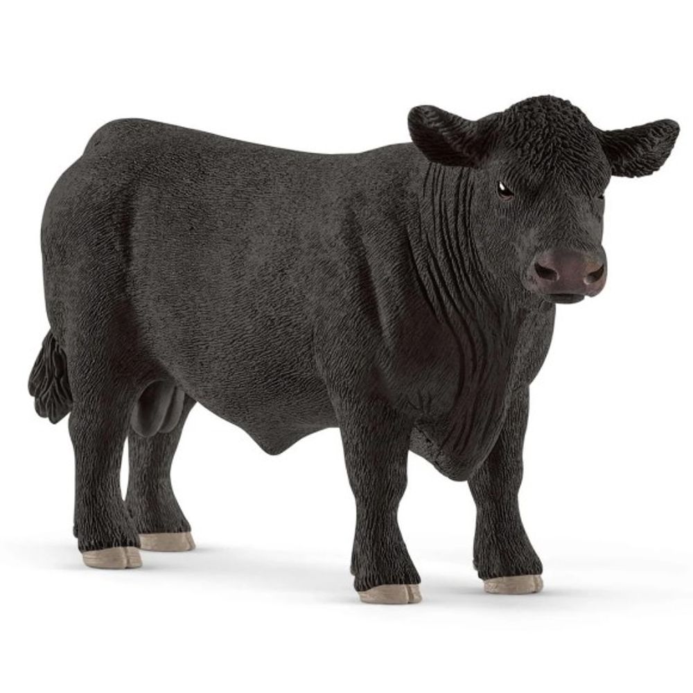 Schleich, Black Angus Bull Toy Figure, 13879