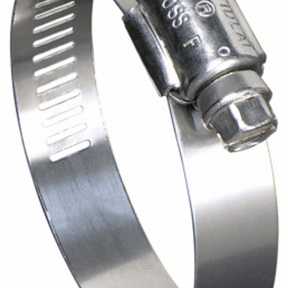 Hose Clamp, Marine Grade, Stainless Steel, 4 x 6-In.