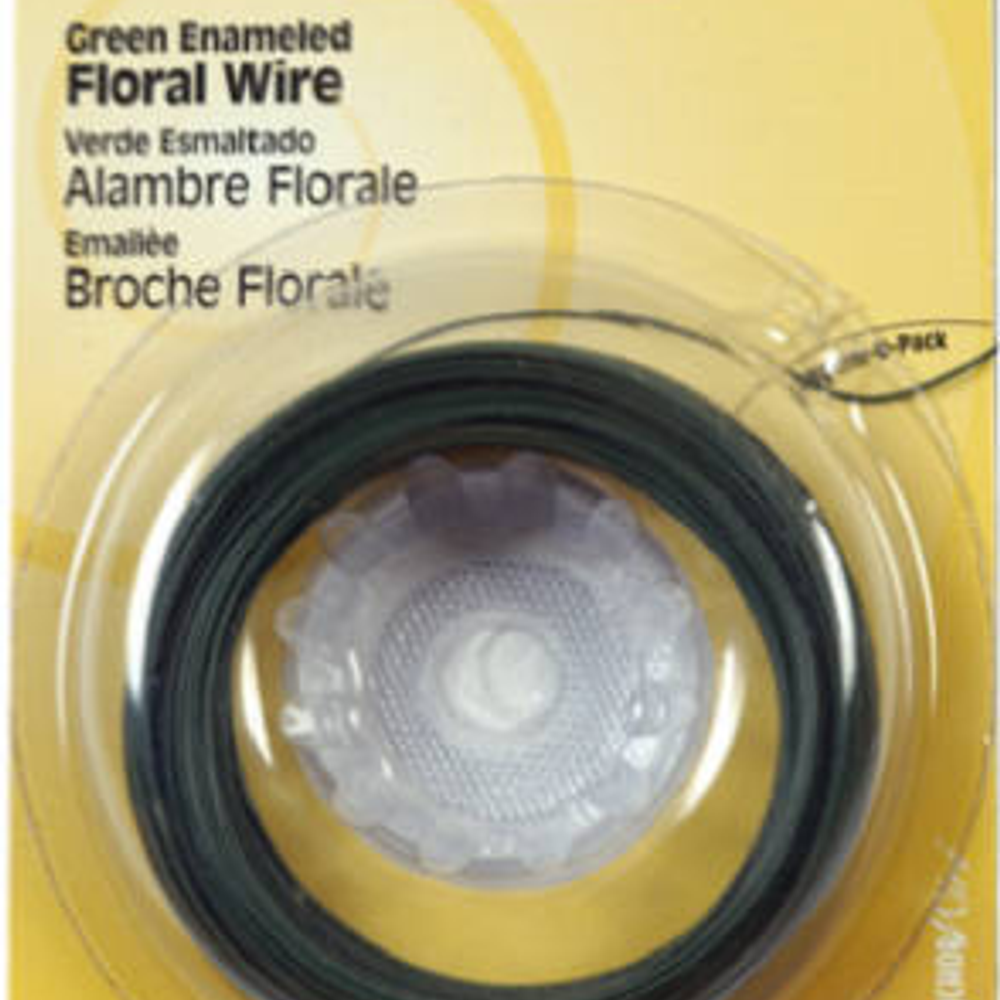 Hillman 24-Gauge Green Floral Wire, 100-Ft.
