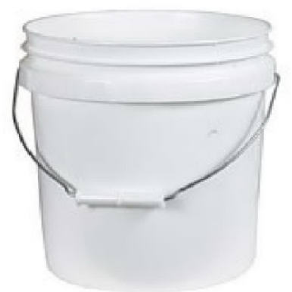 Leaktite Plastic Pail, White, 1-Gal.