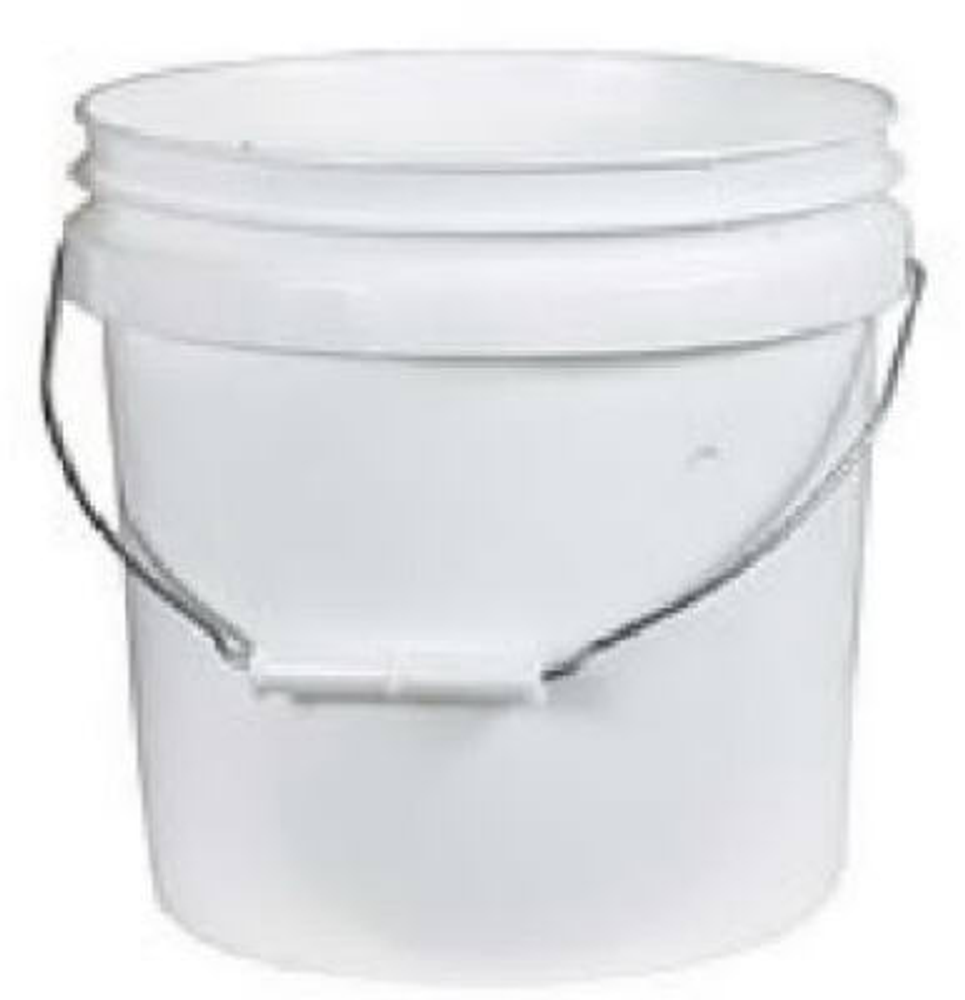 Leaktite Plastic Pail, White, 1-Gal.