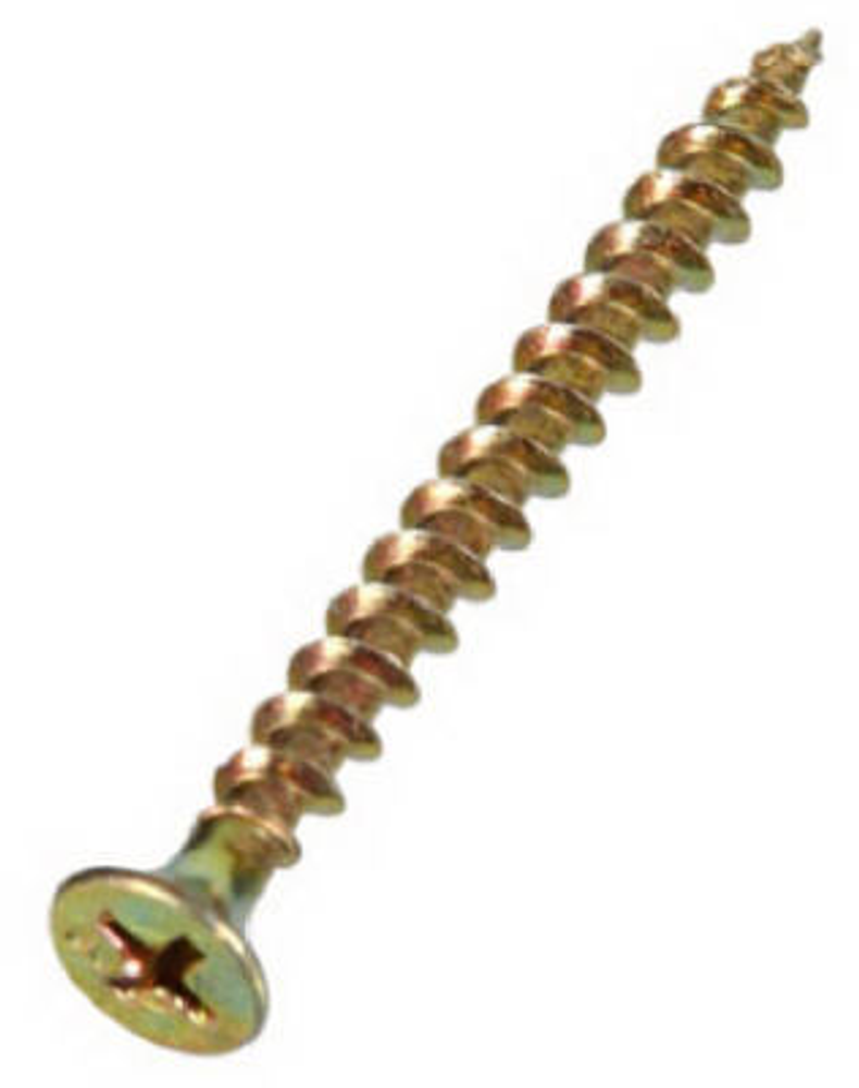 Hillman Multi-Use Screws, Flat Phillips, Gold, 1-1/4-In. x #6, 100-Pk.