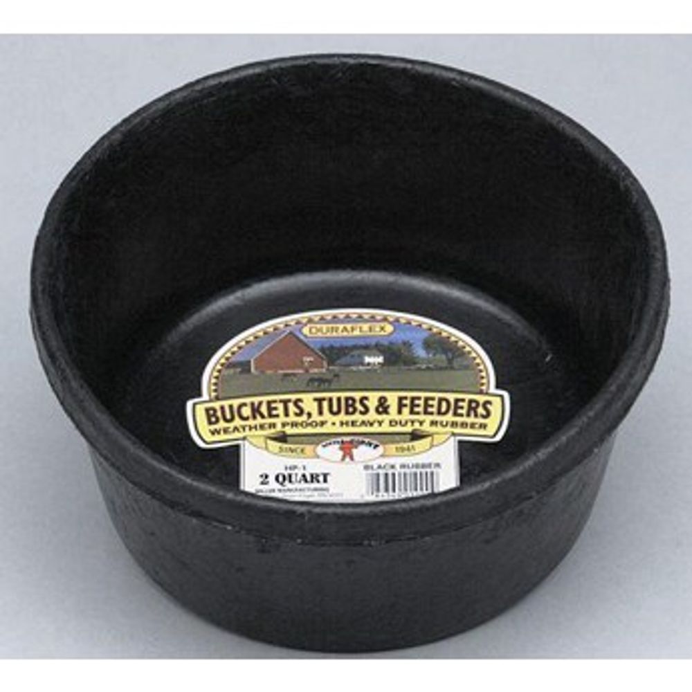Little Giant Rubber Feed Pan 2 qt.