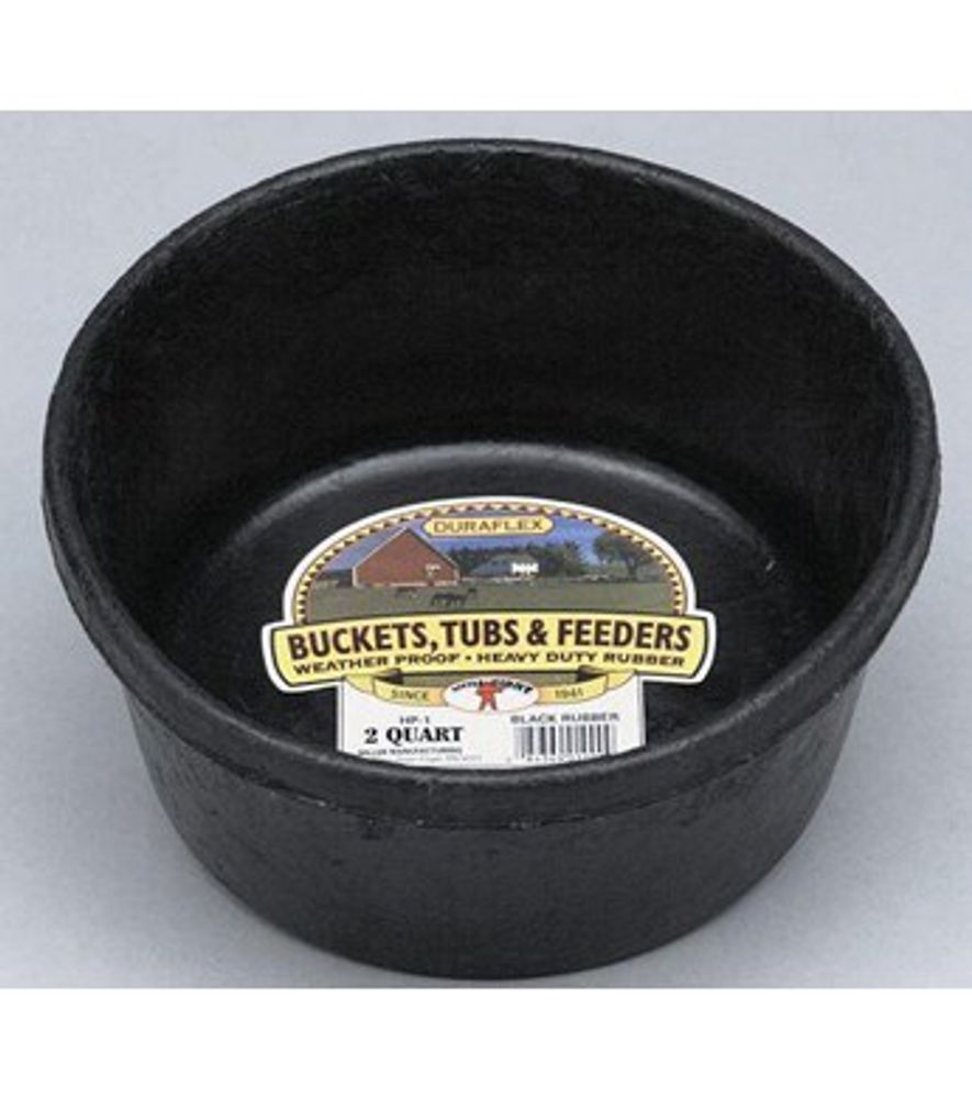 Little Giant Rubber Feed Pan 2 qt.