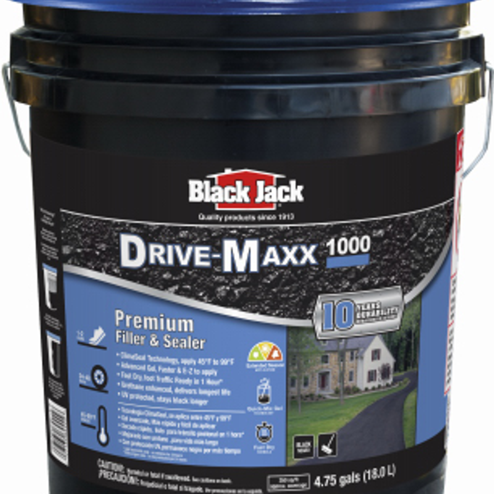 Black Jack Ultra-Maxx 1000 Fast-Dry Driveway Filler/Sealer, 4.75-Gals.