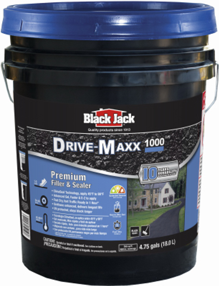 Black Jack Ultra-Maxx 1000 Fast-Dry Driveway Filler/Sealer, 4.75-Gals.