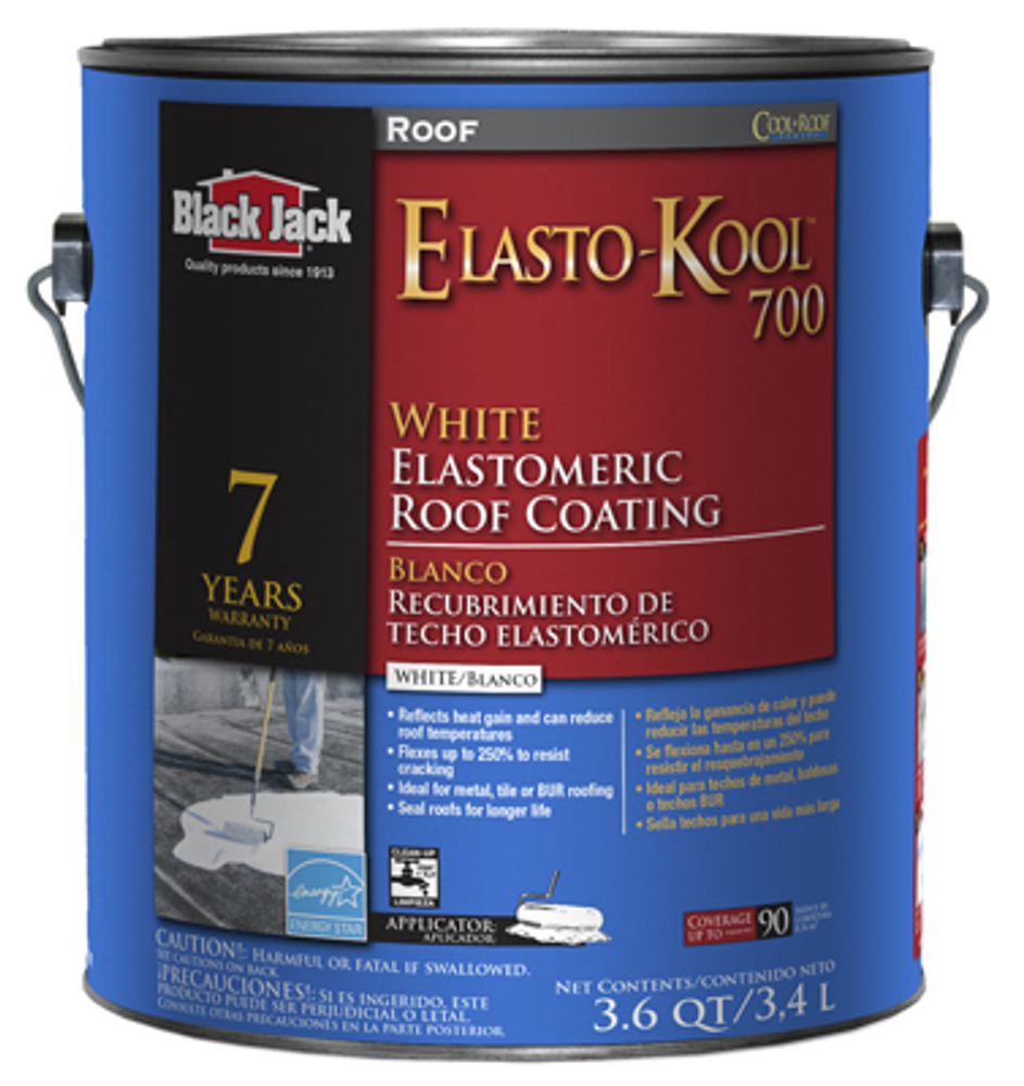 Black Jack Roof Gard 700 Elastomeric Coating, White, 3.6-Qts.