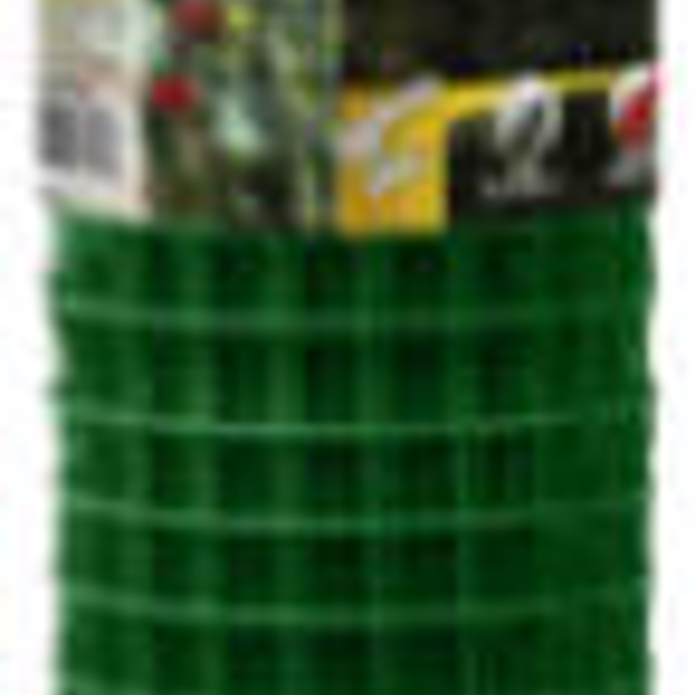 40-In. x 25-Ft. Mesh Green PVC Garden Fence