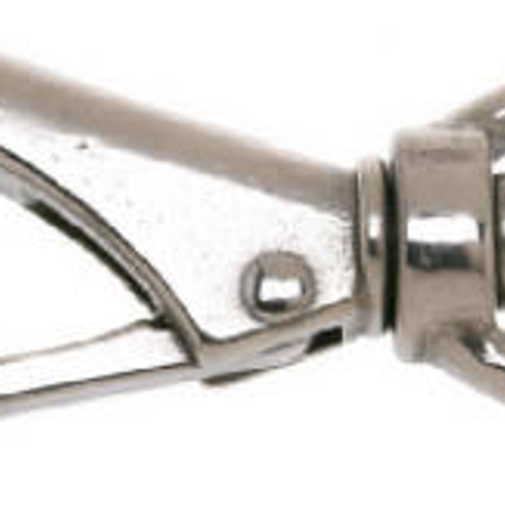 Swivel Round Eye Boat Snap, Stainless Steel, .75-In.