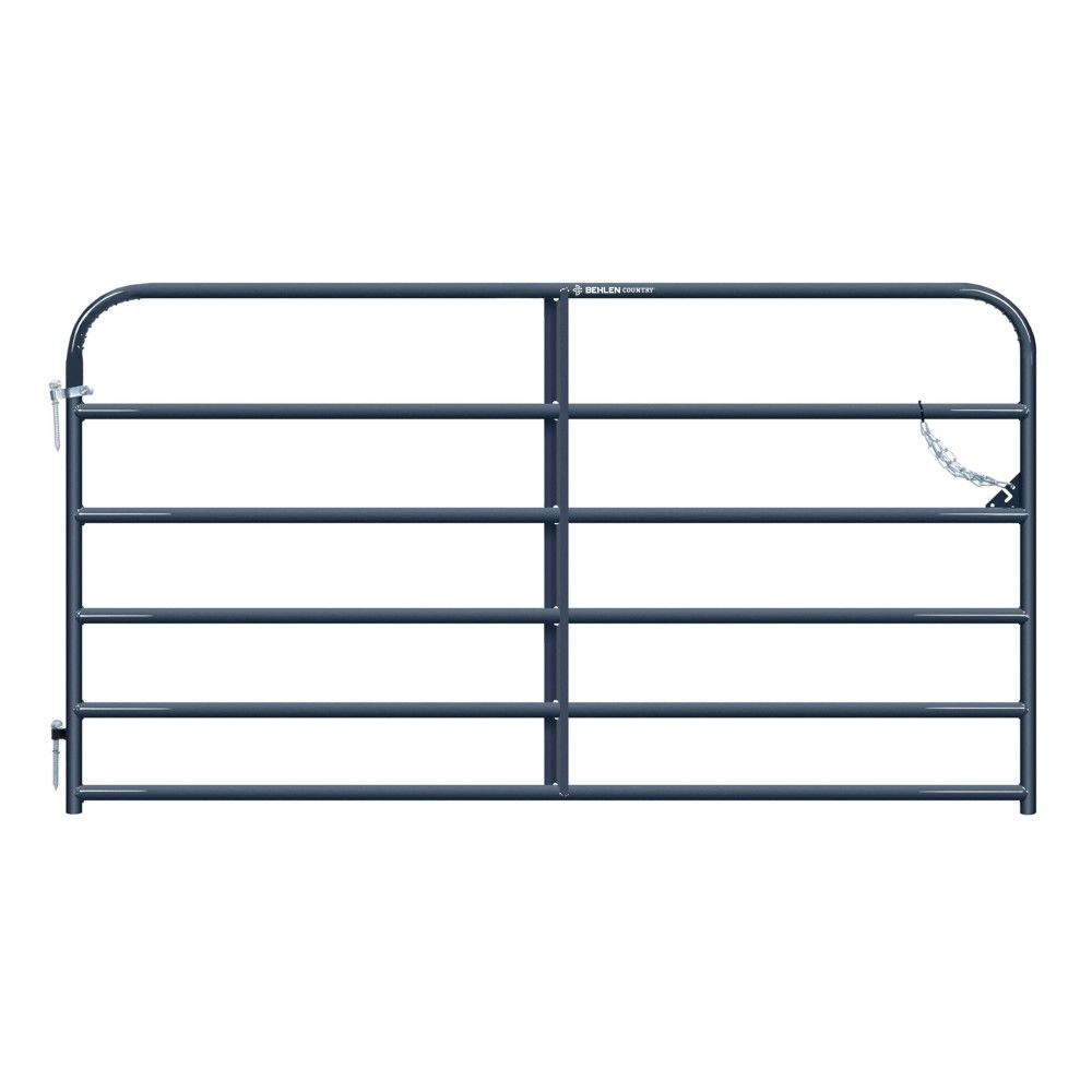 Behlen, 8' Gray Heritage Round Corner Gate