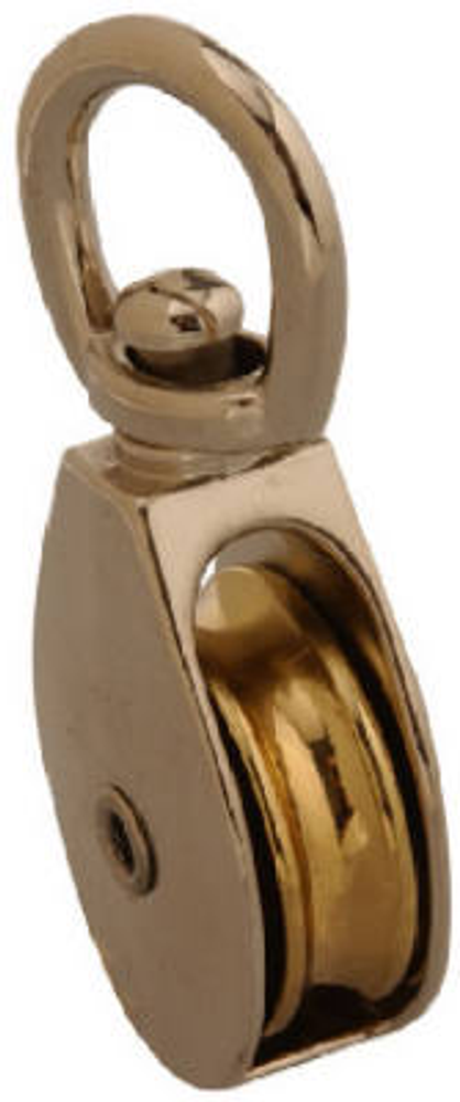 Rope Pulley, Single Swivel Eye, 1-In.