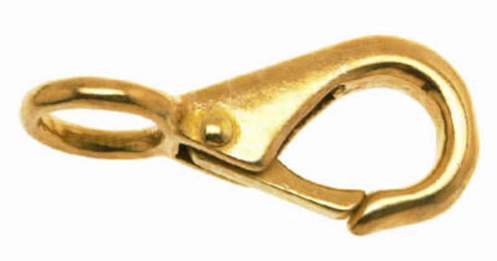 Bronze Rigid Round Eye Quick Snap, 5/8-In.