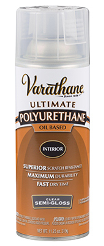 Varathane Premium Polyurethane Spray, Semi-Gloss Oil-Based, 12-oz.