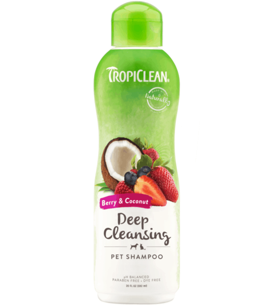 Tropiclean, Deep Cleansing Berry Coconut Pet Shampoo, 20 oz
