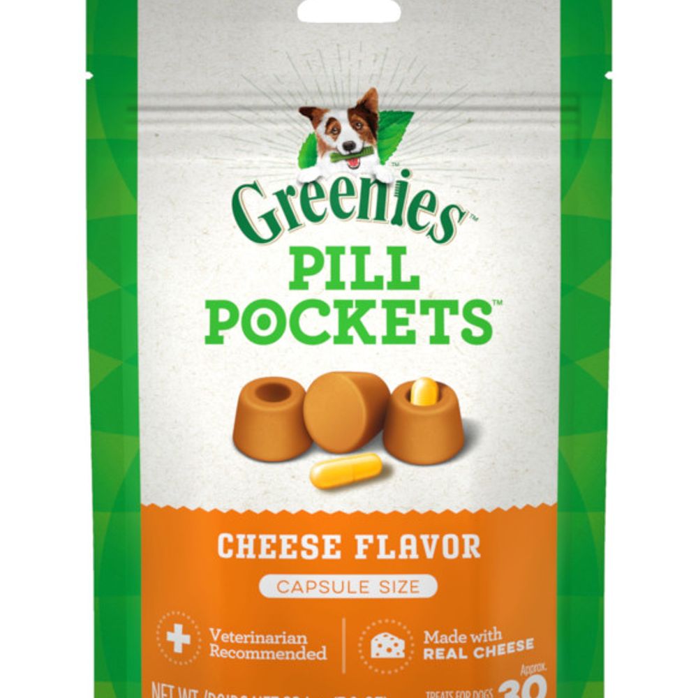 Greenies Pill Pocket Dog Treat, Cheese, 7 oz.