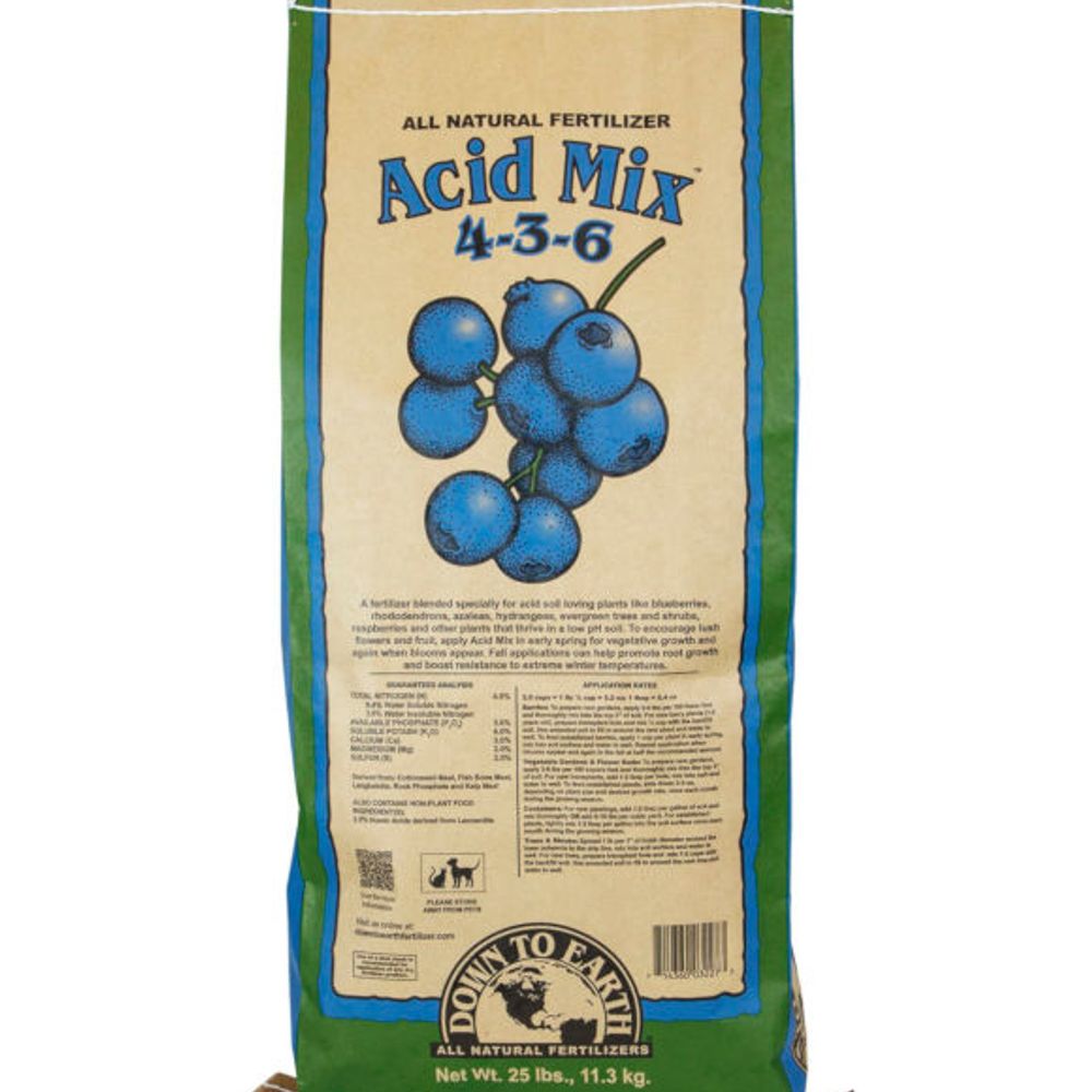 Down to Earth, Acid Mix 4-3-6, 25 lb